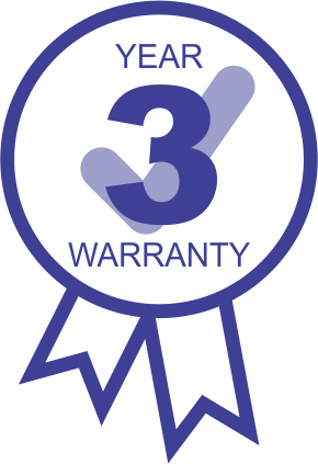 3 Year Warranty 